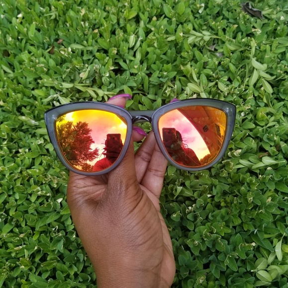 Lana Bean Jewels Accessories - Smokey black mirror sunglasses